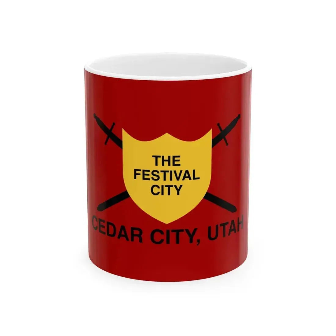 Flag of Cedar City Utah 2010-2023 (United States) White Coffee Mug 11oz - Go Mug Yourself