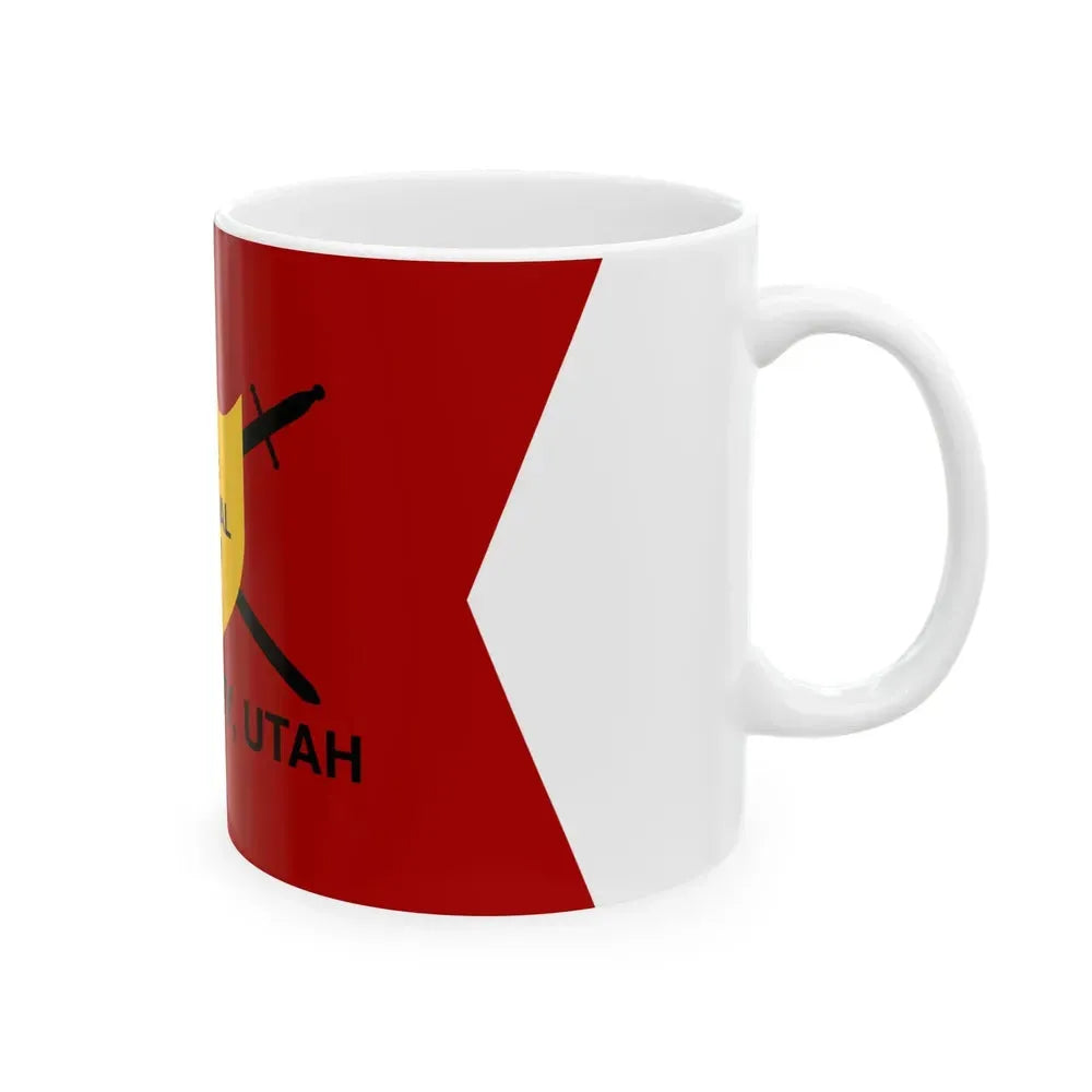 Flag of Cedar City Utah 2010-2023 (United States) White Coffee Mug - Go Mug Yourself