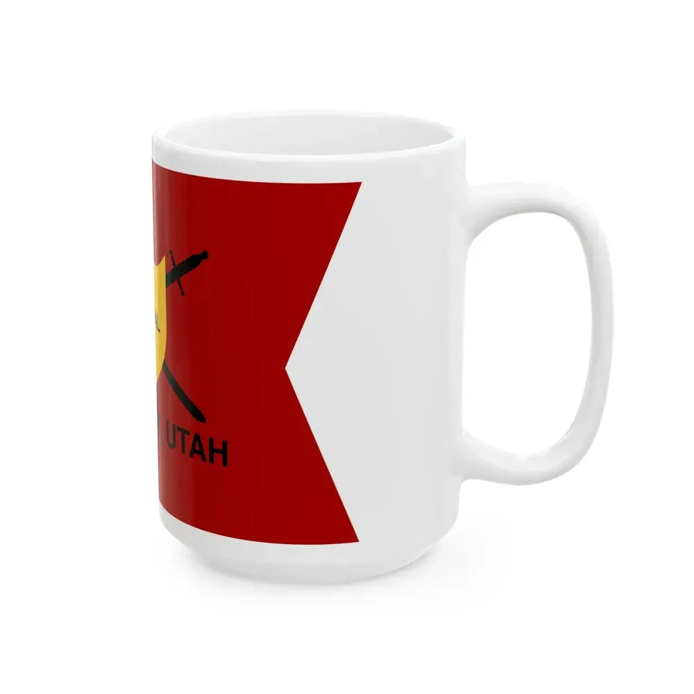 Flag of Cedar City Utah 2010-2023 (United States) White Coffee Mug - Go Mug Yourself