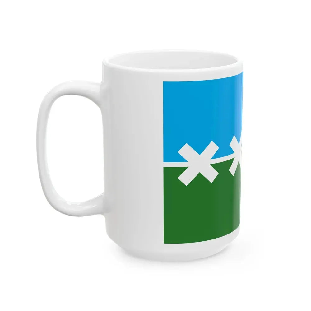 Flag of Cedar Park Texas 2016-2019 (United States) White Coffee Mug - Go Mug Yourself