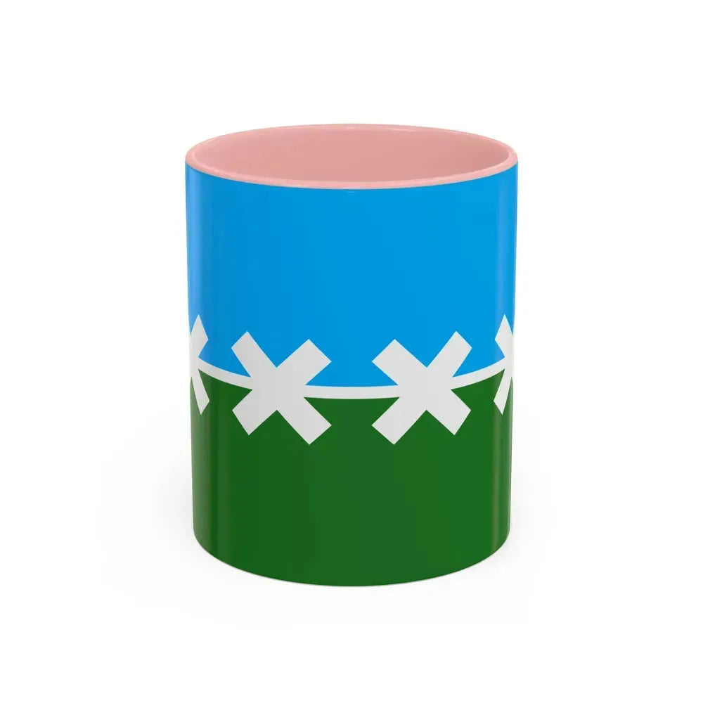 Flag of Cedar Park, Texas - Accent Coffee Mug 11oz Pink 11oz - Go Mug Yourself