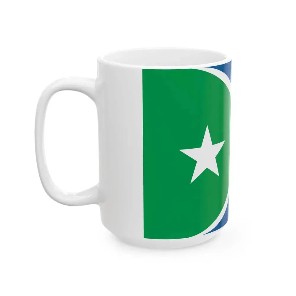 Flag of Cedar Rapids Iowa (United States) White Coffee Mug - Go Mug Yourself