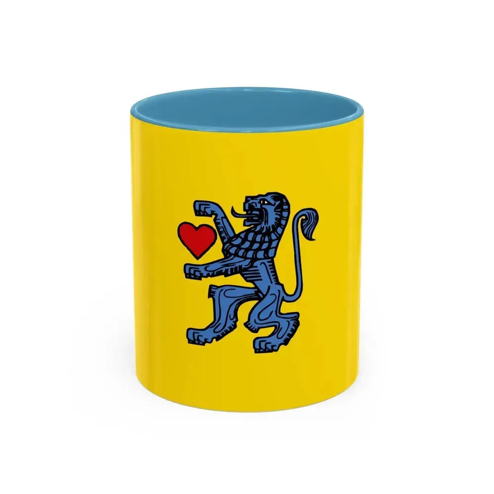 Flag of Celle Germany - Accent Coffee Mug 11oz Light Blue - Go Mug Yourself