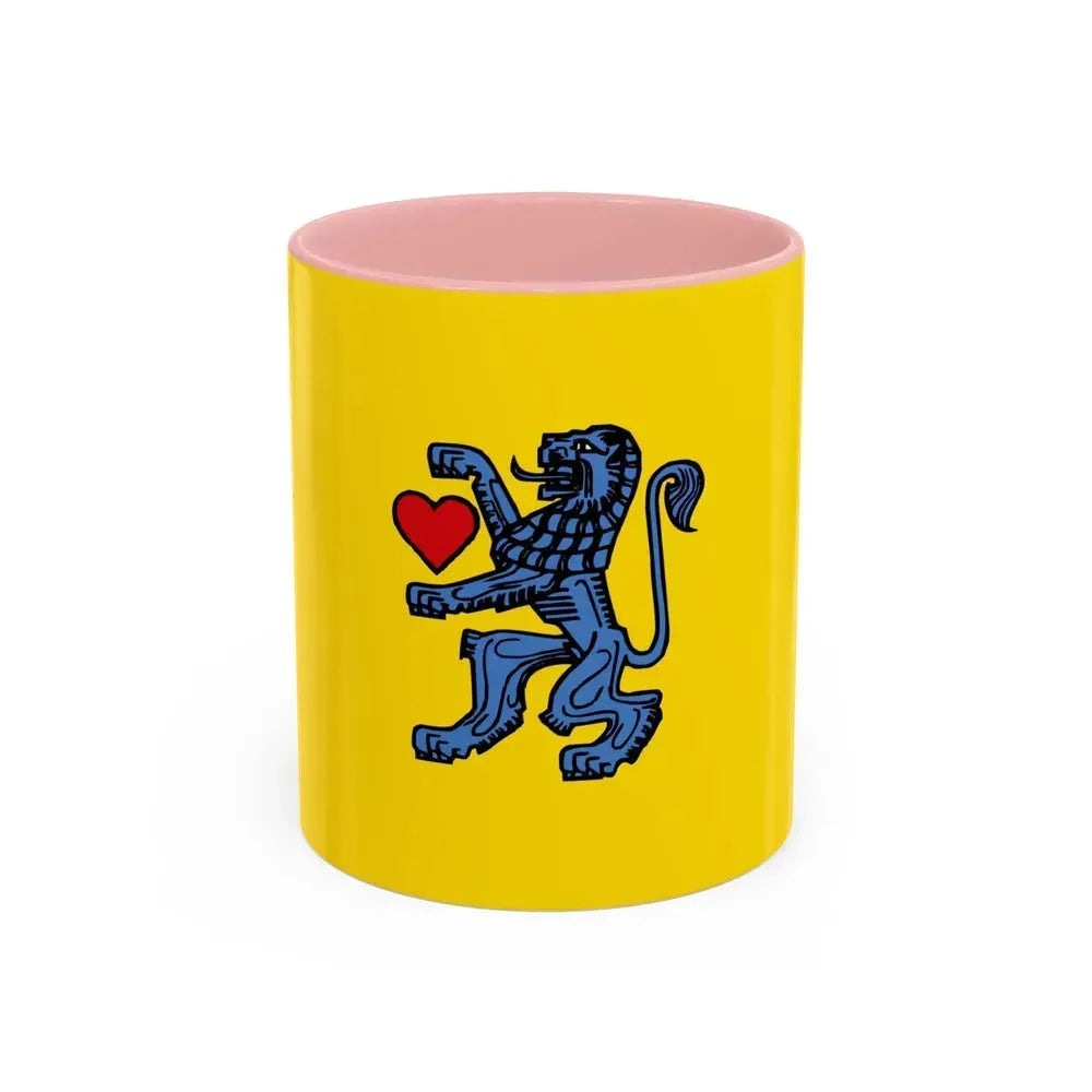 Flag of Celle Germany - Accent Coffee Mug 11oz Pink - Go Mug Yourself