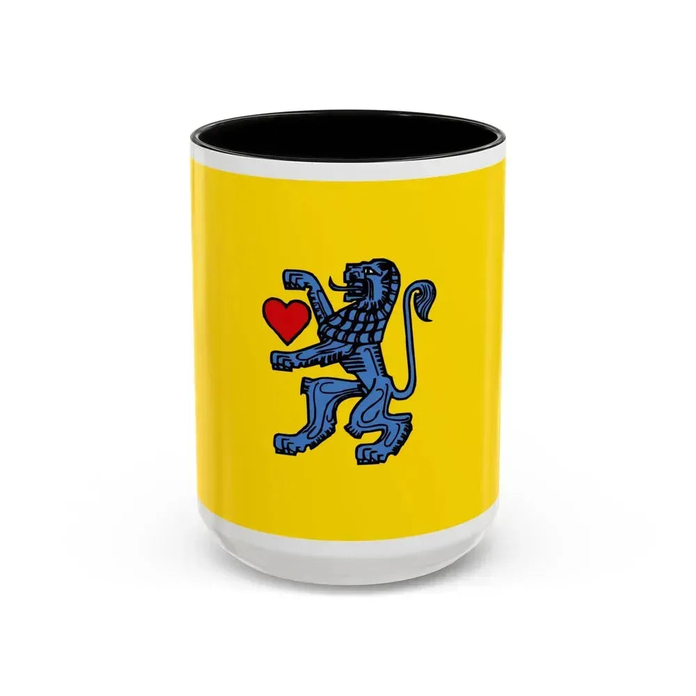 Flag of Celle Germany - Accent Coffee Mug 15oz Black - Go Mug Yourself