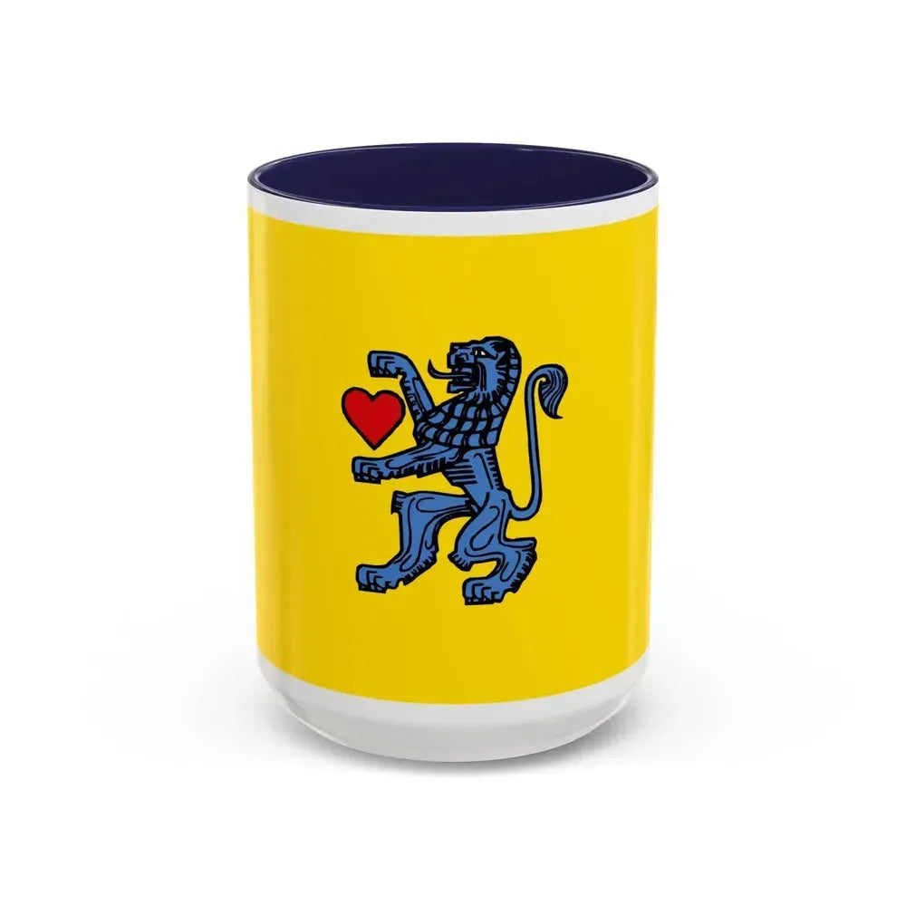 Flag of Celle Germany - Accent Coffee Mug 15oz Navy - Go Mug Yourself