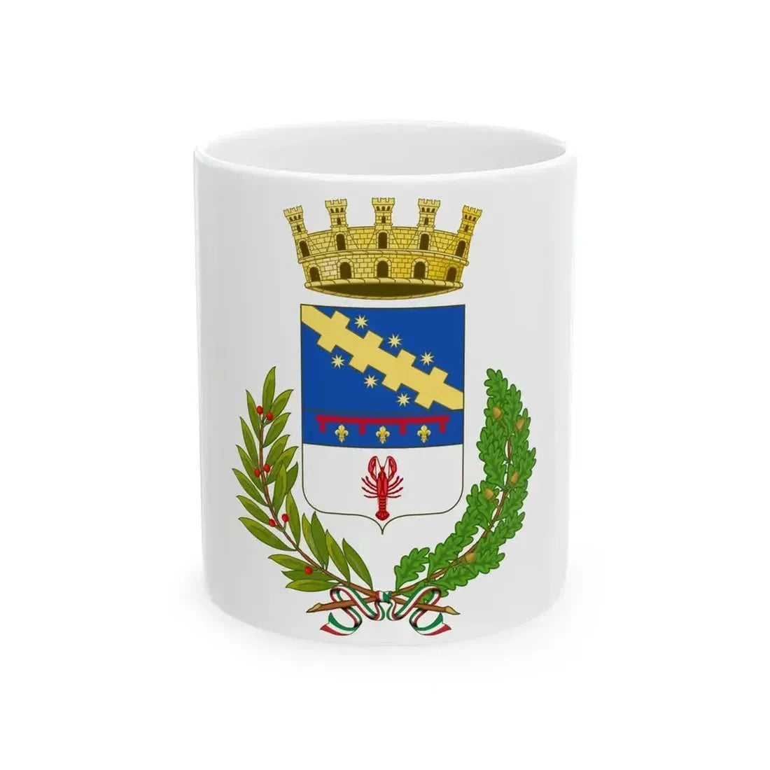 Flag of Cento (Italy) White Coffee Mug 11oz - Go Mug Yourself