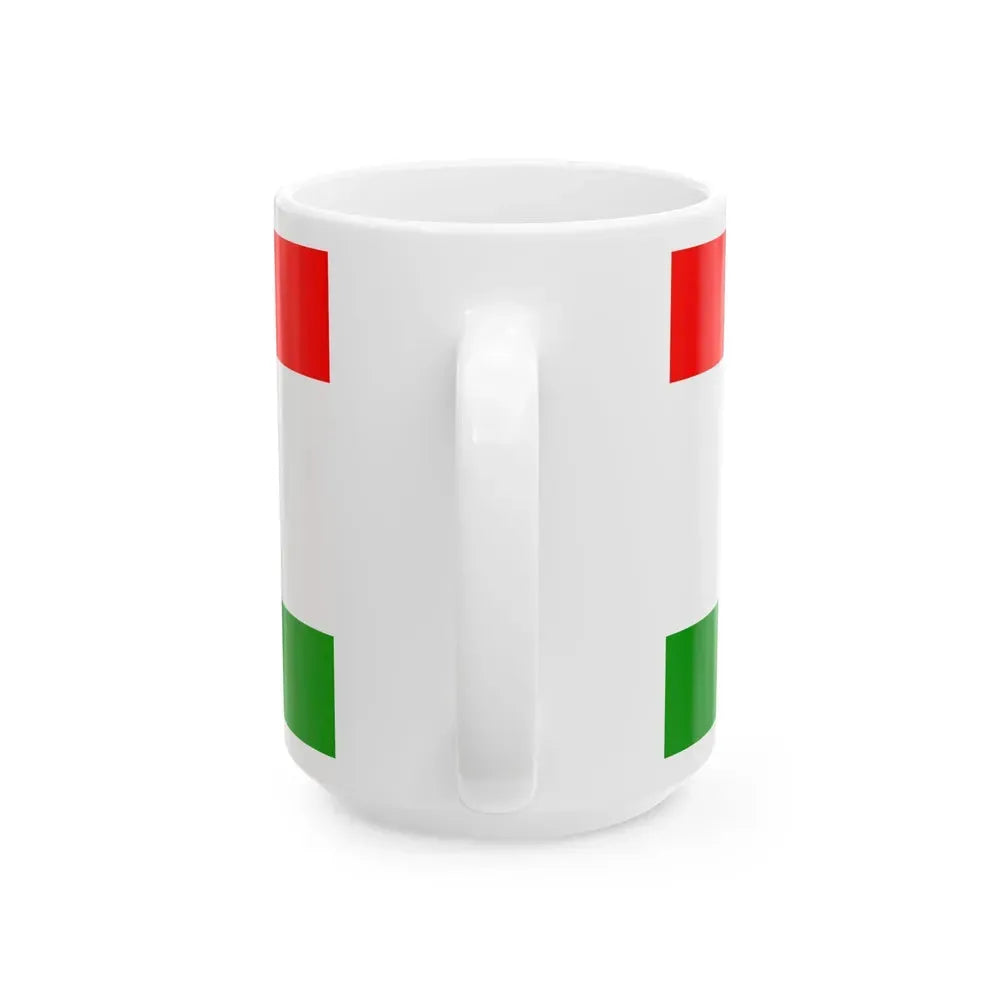 Flag of Central Bosnia (Bosnia and Herzegovina) White Coffee Mug - Go Mug Yourself