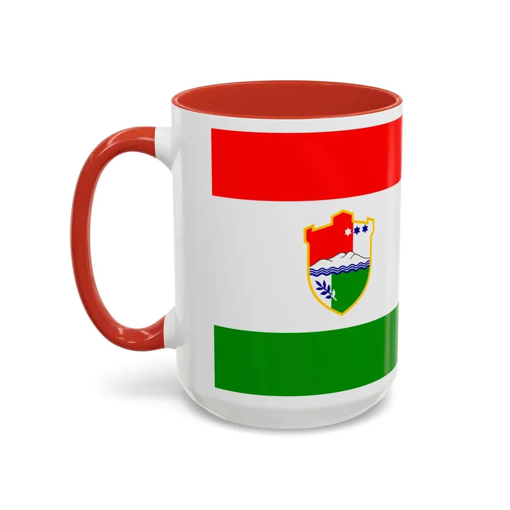 Flag of Central Bosnia Canton Bosnia and Herzegovina - Accent Coffee Mug - Go Mug Yourself