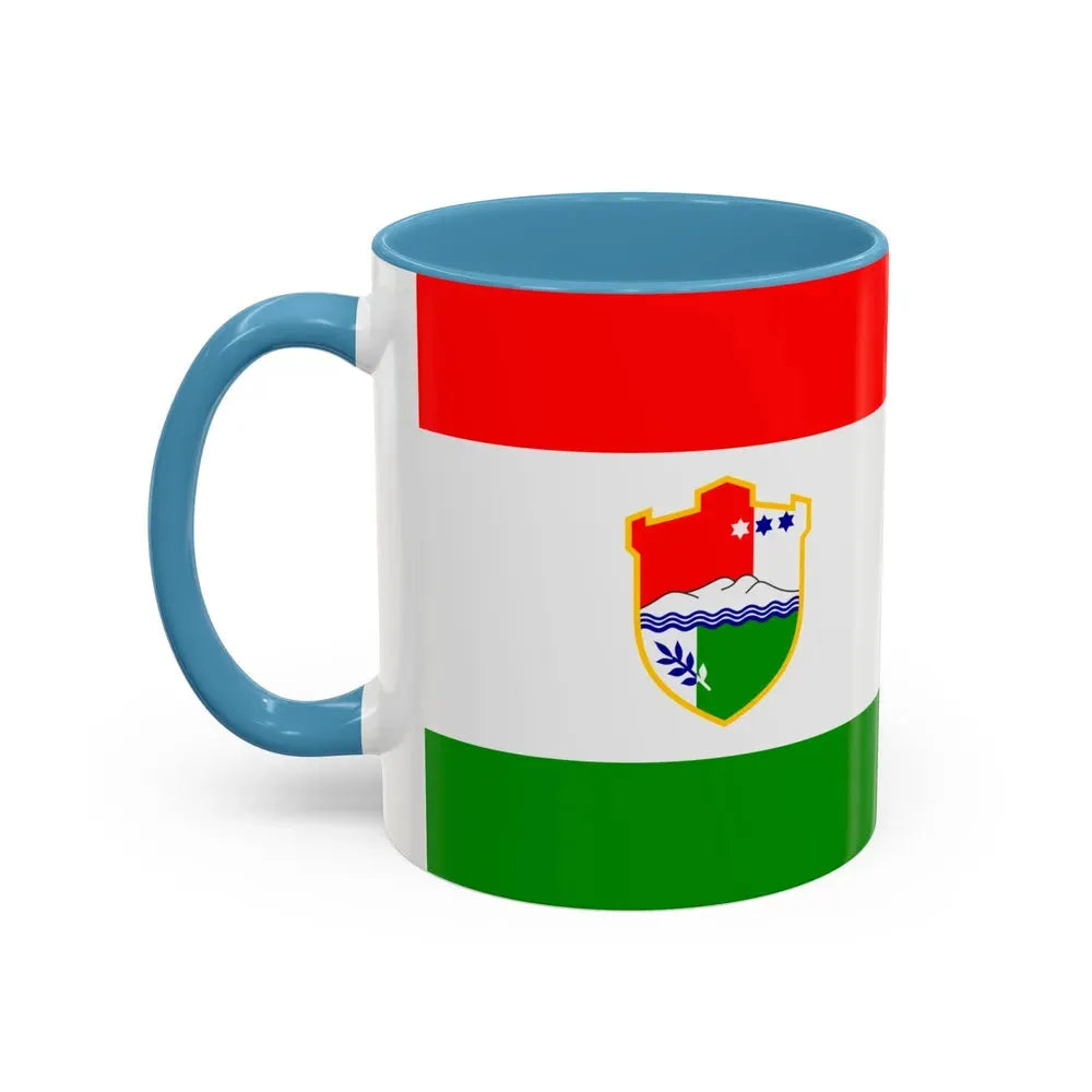 Flag of Central Bosnia Canton Bosnia and Herzegovina - Accent Coffee Mug - Go Mug Yourself