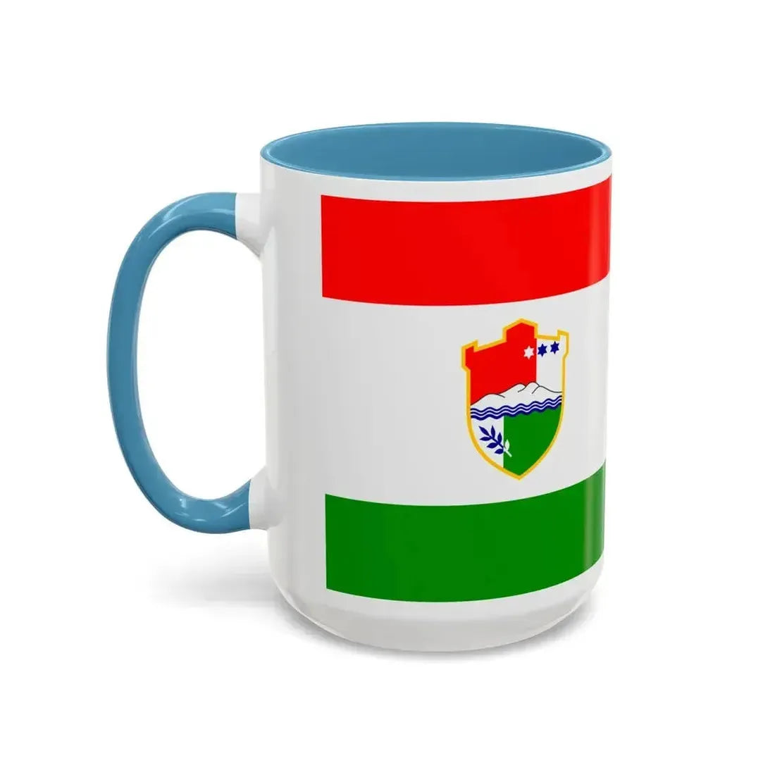 Flag of Central Bosnia Canton Bosnia and Herzegovina - Accent Coffee Mug - Go Mug Yourself