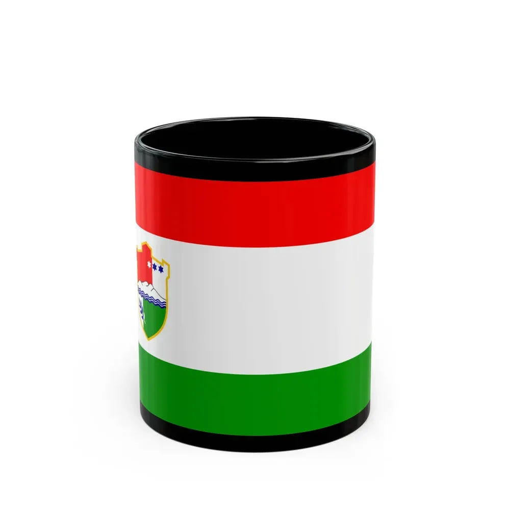 Flag of Central Bosnia Canton Bosnia and Herzegovina - Black Coffee Mug 11oz - Go Mug Yourself