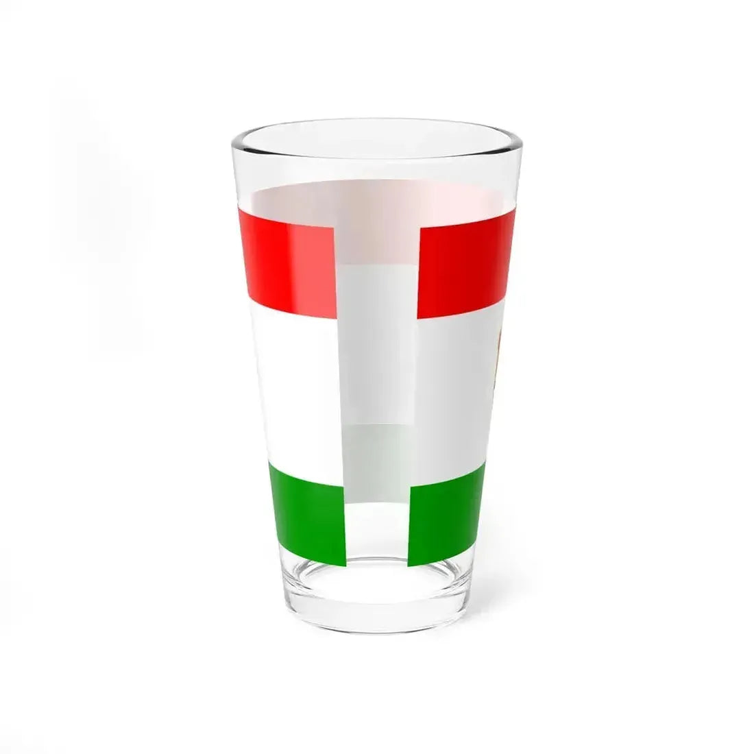 Flag of Central Bosnia Canton Bosnia and Herzegovina - Pint Glass 16oz - Go Mug Yourself
