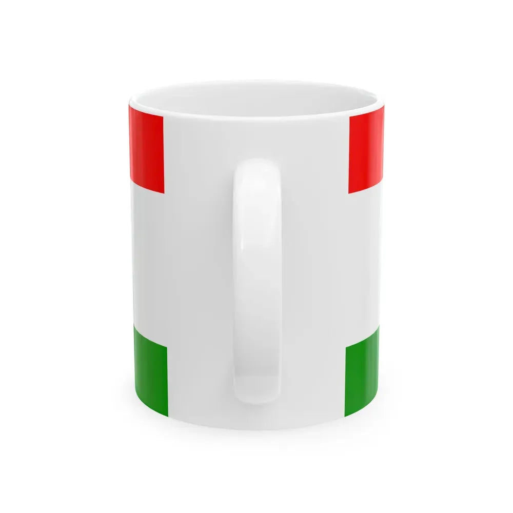 Flag of Central Bosnia Canton Bosnia and Herzegovina - White Coffee Mug - Go Mug Yourself