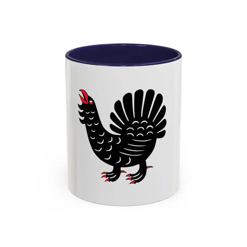 Flag of Central Finland Finland - Accent Coffee Mug 11oz Navy - Go Mug Yourself