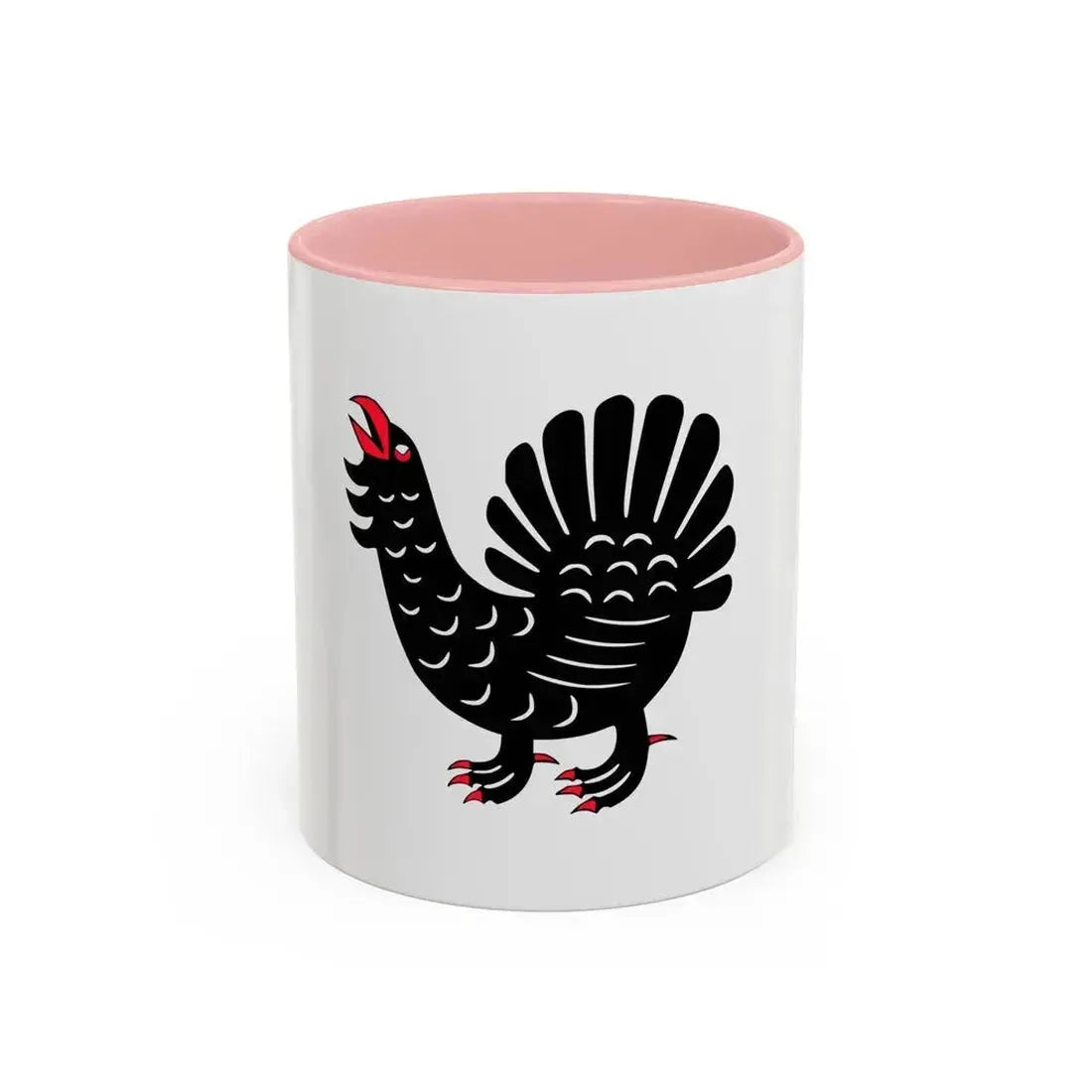 Flag of Central Finland Finland - Accent Coffee Mug 11oz Pink - Go Mug Yourself