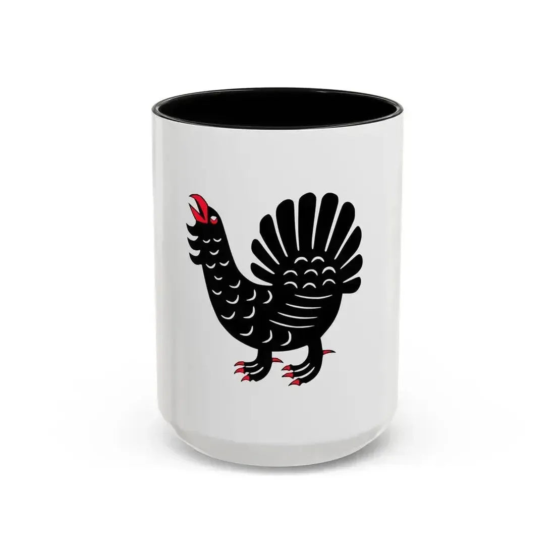 Flag of Central Finland Finland - Accent Coffee Mug 15oz Black - Go Mug Yourself