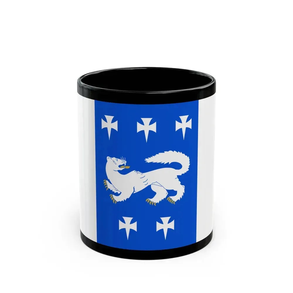 Flag of Central Ostrobothnia Finland - Black Coffee Mug 11oz - Go Mug Yourself