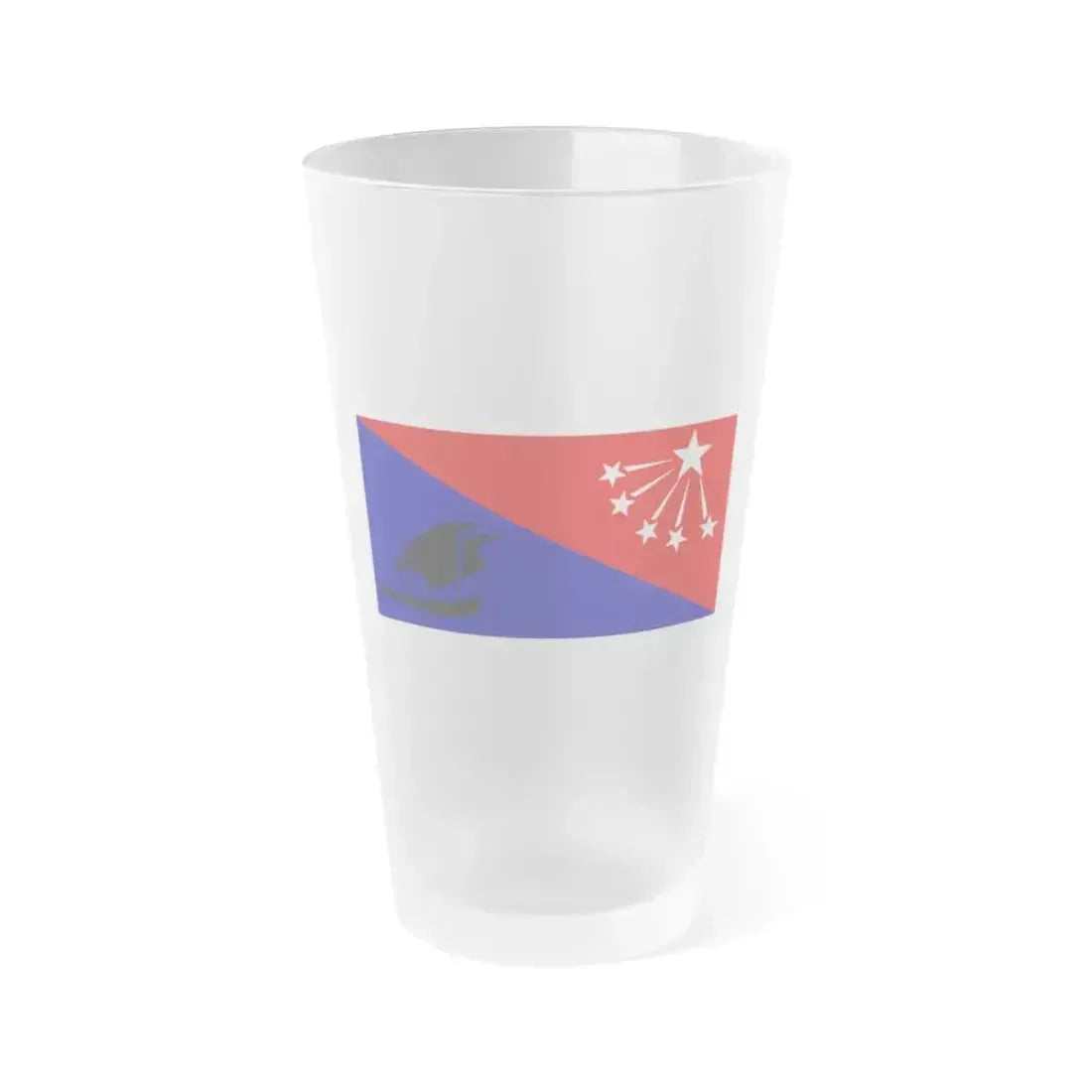 Flag of Central Province Papa New Guinea - Frosted Pint Glass 16oz 16oz Frosted - Go Mug Yourself