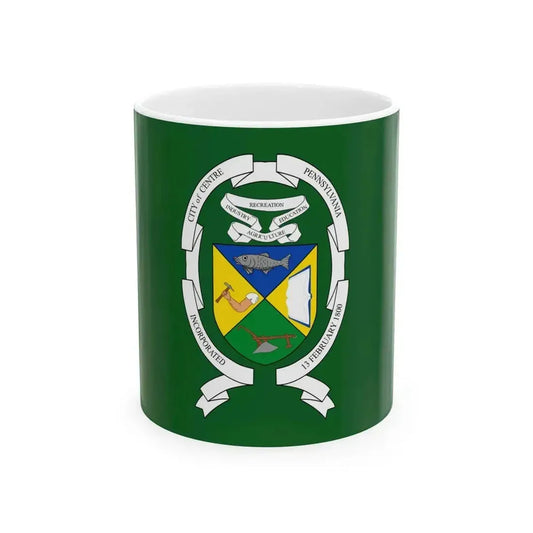 Flag of Centre County Pennsylvania (United States) White Coffee Mug 11oz - Go Mug Yourself