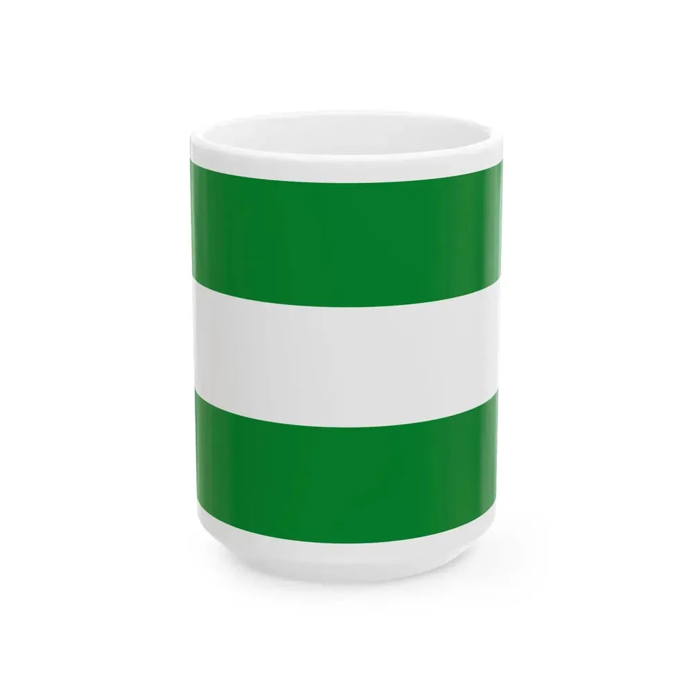 Flag of Cesar (Colombia) White Coffee Mug 15oz - Go Mug Yourself