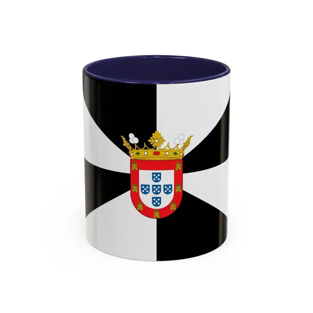Flag of Ceuta Spain - Accent Coffee Mug 11oz Navy - Go Mug Yourself