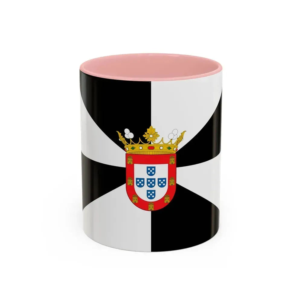 Flag of Ceuta Spain - Accent Coffee Mug 11oz Pink - Go Mug Yourself