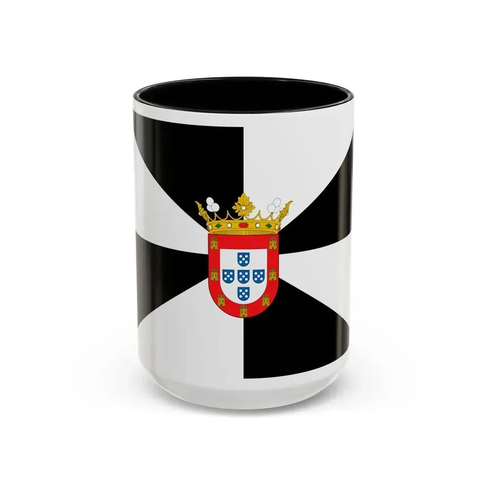 Flag of Ceuta Spain - Accent Coffee Mug 15oz Black - Go Mug Yourself