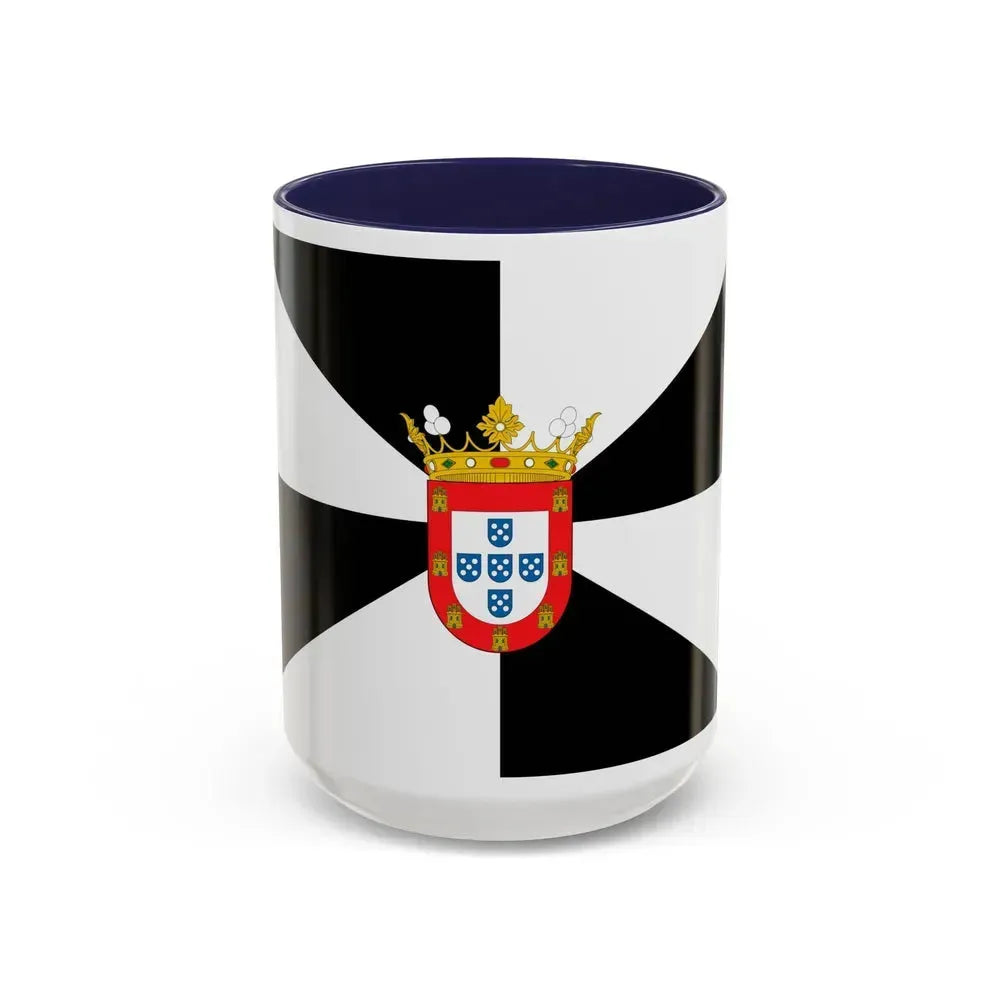 Flag of Ceuta Spain - Accent Coffee Mug 15oz Navy - Go Mug Yourself