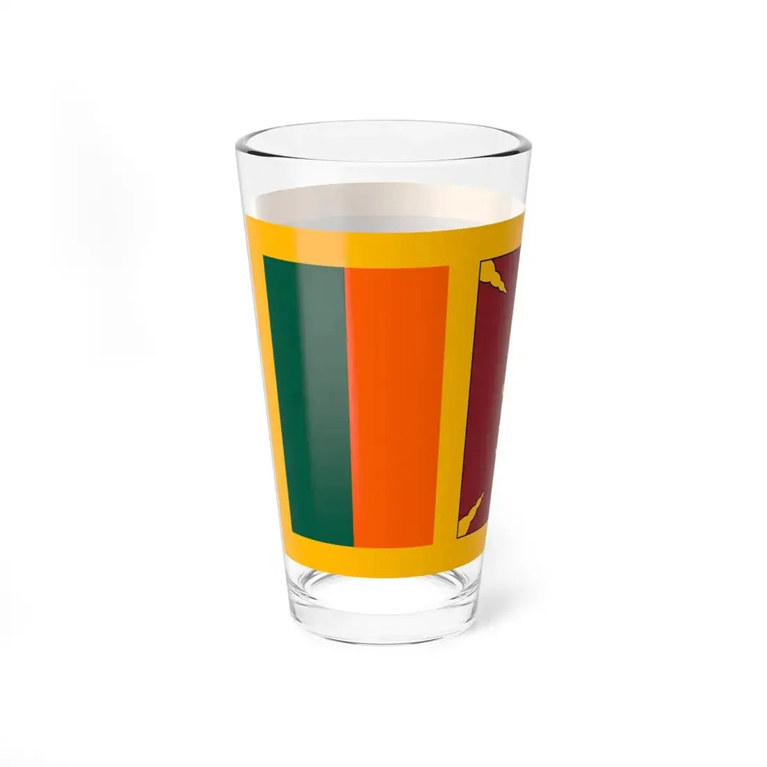 Flag of Ceylon 1951-1972 (Sri Lanka) Pint Glass 16oz - Go Mug Yourself