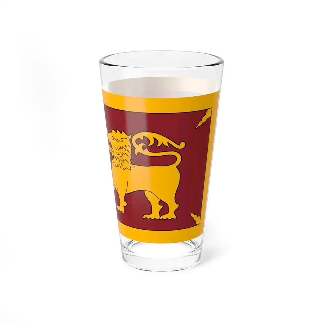 Flag of Ceylon 1951-1972 (Sri Lanka) Pint Glass 16oz - Go Mug Yourself