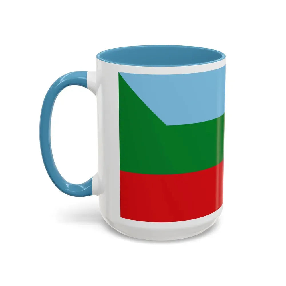 Flag of Chachapoyas capital of the Amazonas Region Peru - Accent Coffee Mug - Go Mug Yourself
