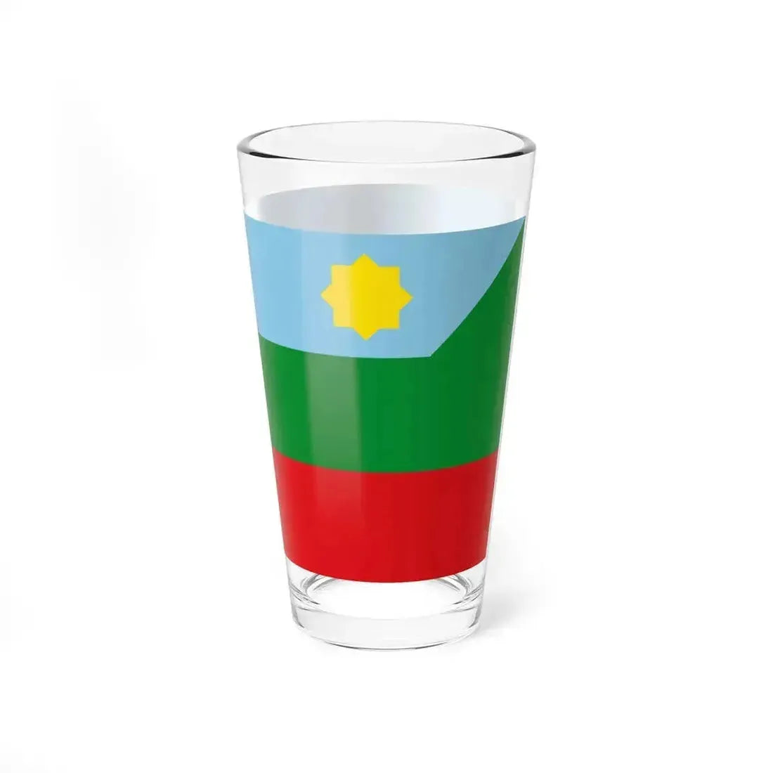 Flag of Chachapoyas capital of the Amazonas Region Peru - Pint Glass 16oz - Go Mug Yourself