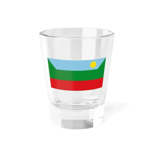 Flag of Chachapoyas capital of the Amazonas Region Peru - Shot Glass 1.5oz 1.5oz - Go Mug Yourself