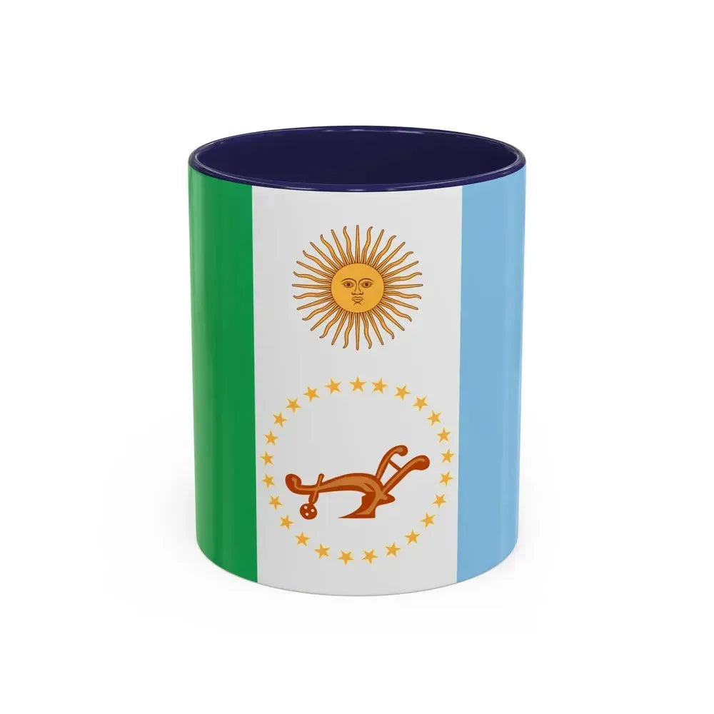 Flag of Chaco Province Argentina - Accent Coffee Mug 11oz Navy - Go Mug Yourself