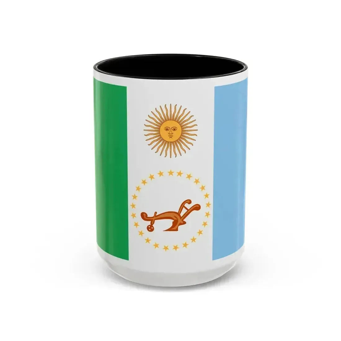 Flag of Chaco Province Argentina - Accent Coffee Mug 15oz Black - Go Mug Yourself