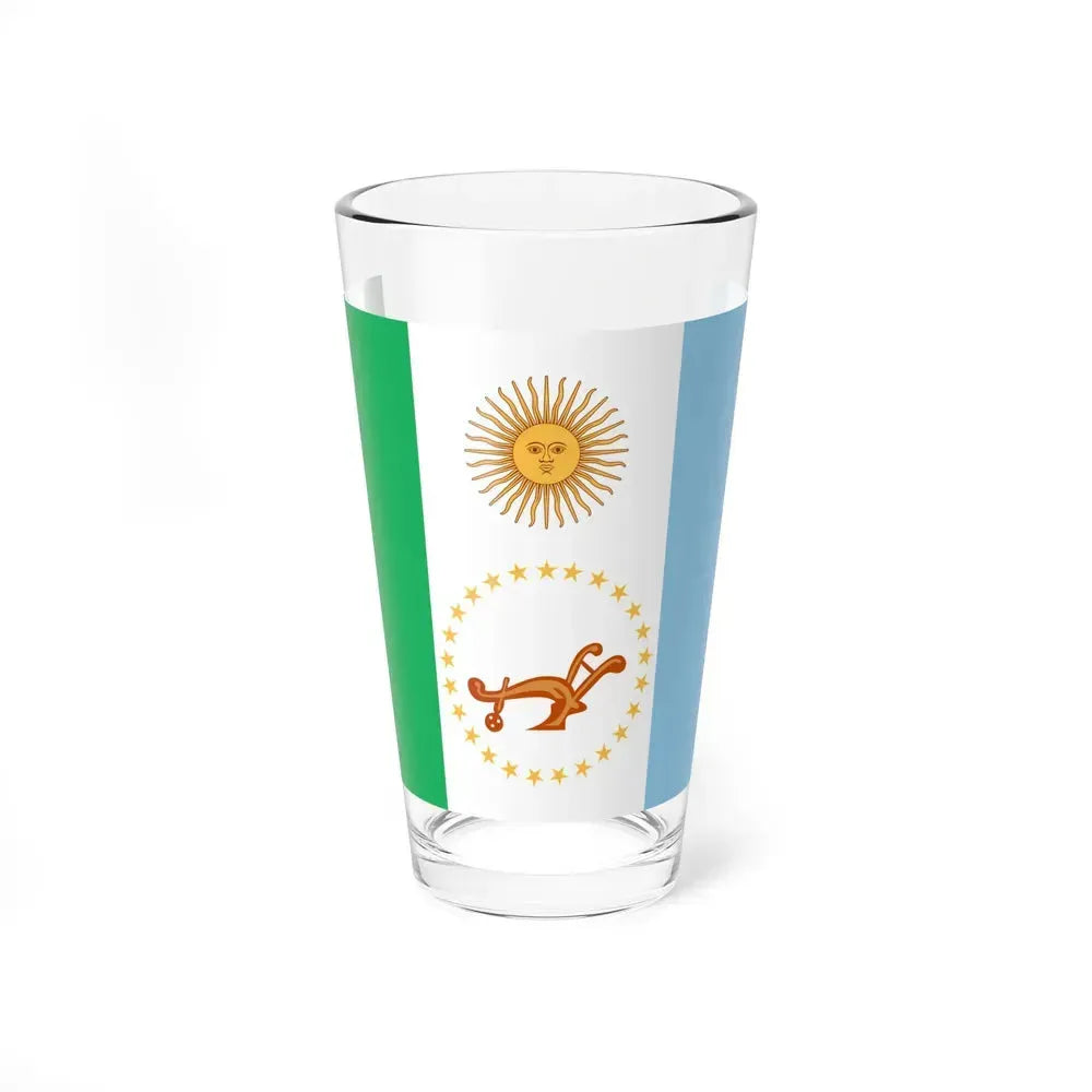 Flag of Chaco Province Argentina - Pint Glass 16oz 16oz - Go Mug Yourself