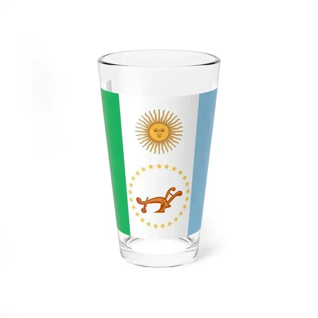 Flag of Chaco Province Argentina - Pint Glass 16oz 16oz - Go Mug Yourself