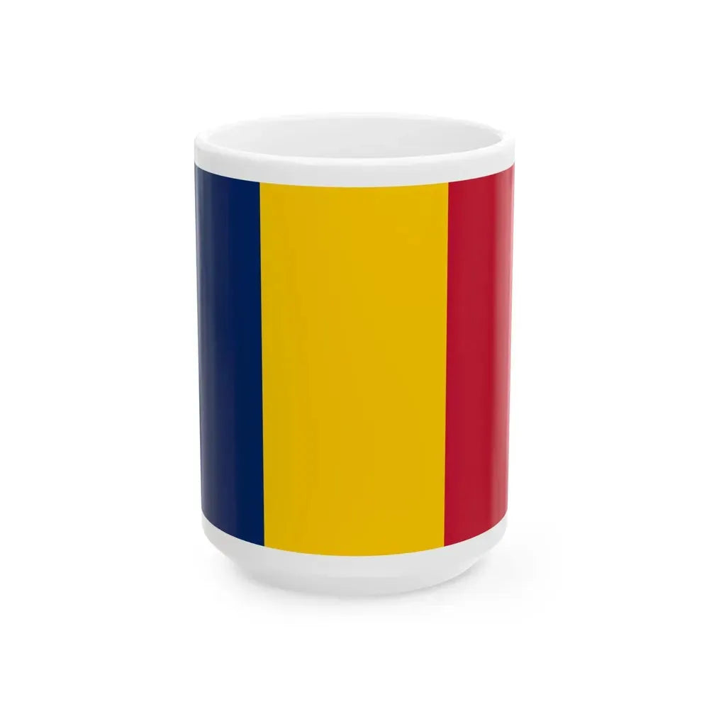 Flag of Chad (Chad) White Coffee Mug 15oz - Go Mug Yourself