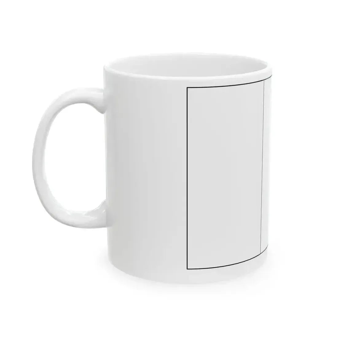Flag of Chad colouring page (Chad) White Coffee Mug - Go Mug Yourself