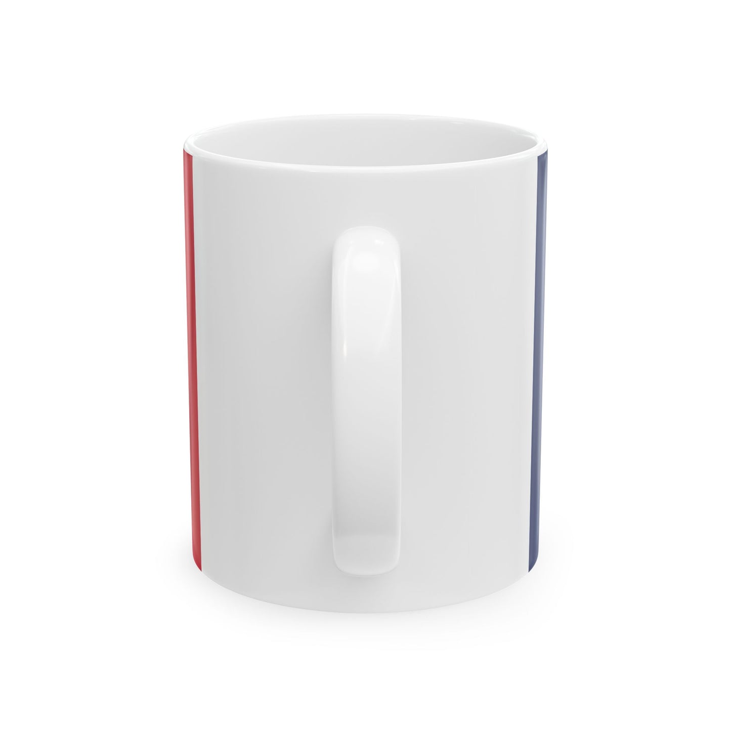 Flag of Chad with coat of arms (Chad) White Coffee Mug-Go Mug Yourself