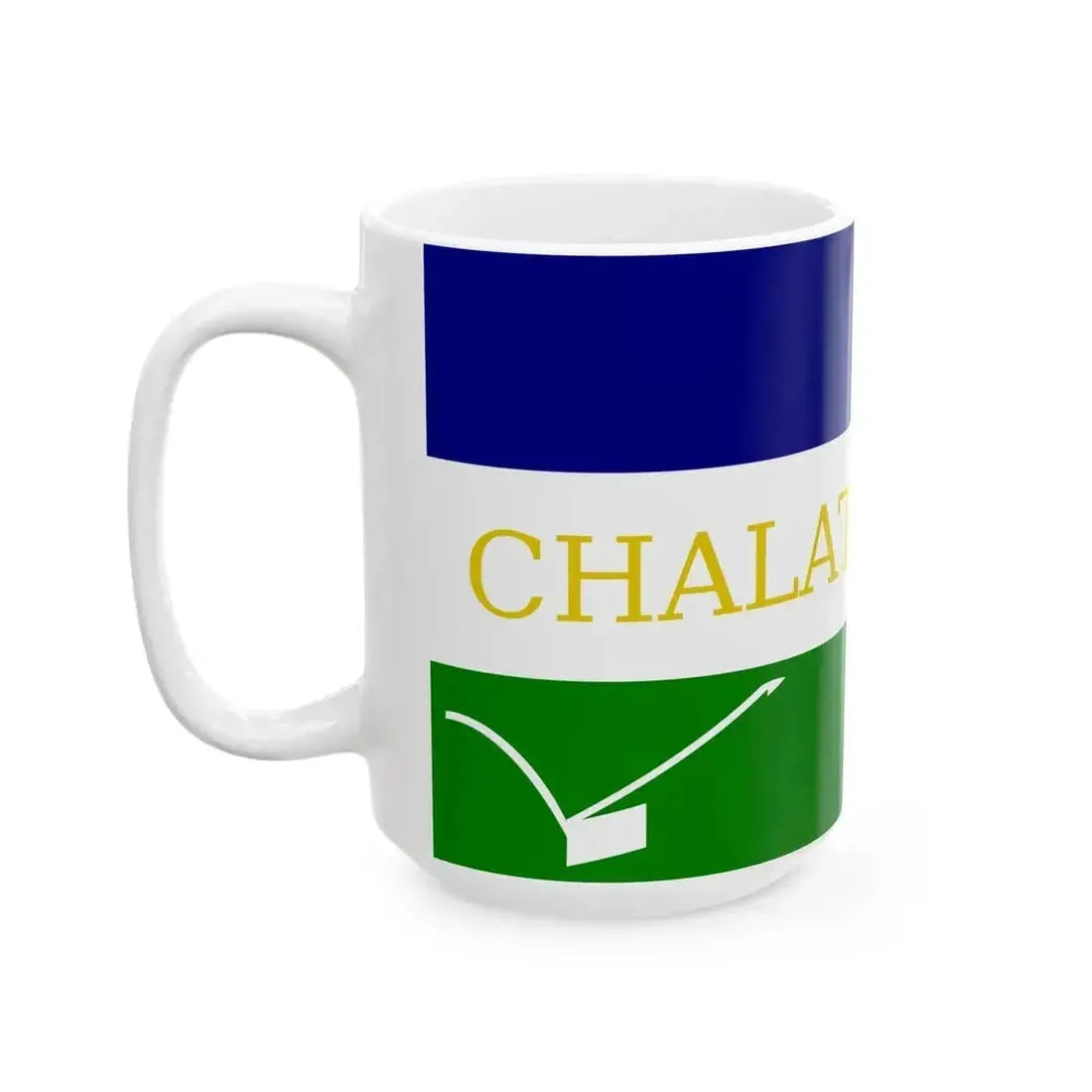 Flag of Chalatenango (El Salvador) White Coffee Mug - Go Mug Yourself