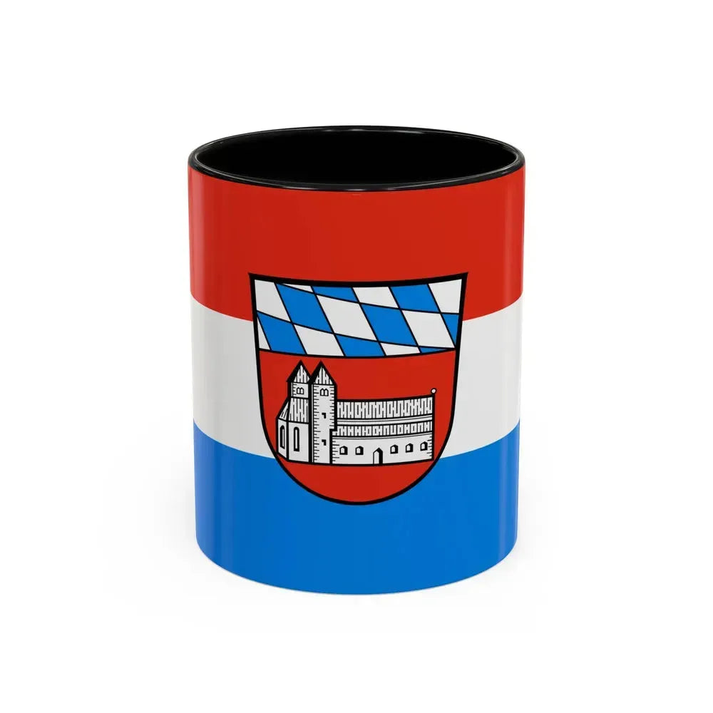 Flag of Cham Germany - Accent Coffee Mug 11oz Black - Go Mug Yourself