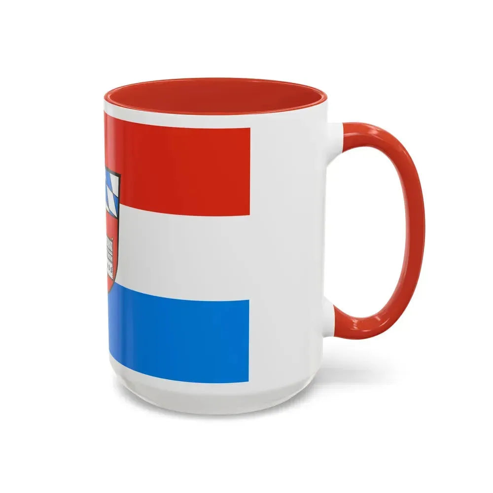 Flag of Cham Germany - Accent Coffee Mug - Go Mug Yourself
