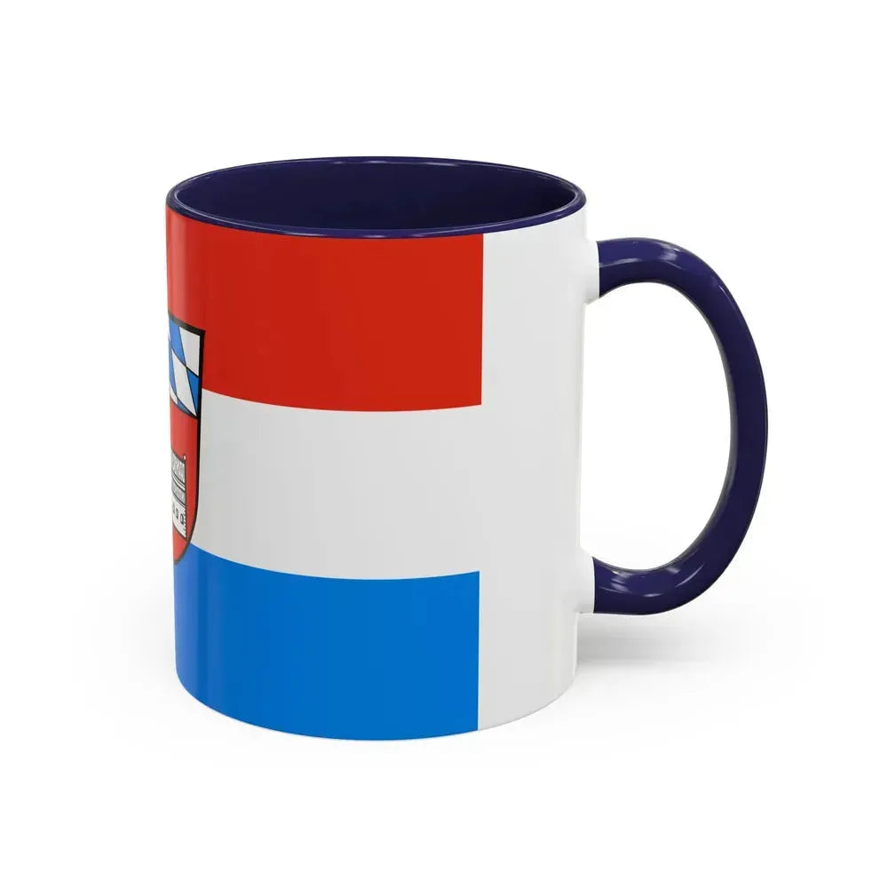 Flag of Cham Germany - Accent Coffee Mug - Go Mug Yourself