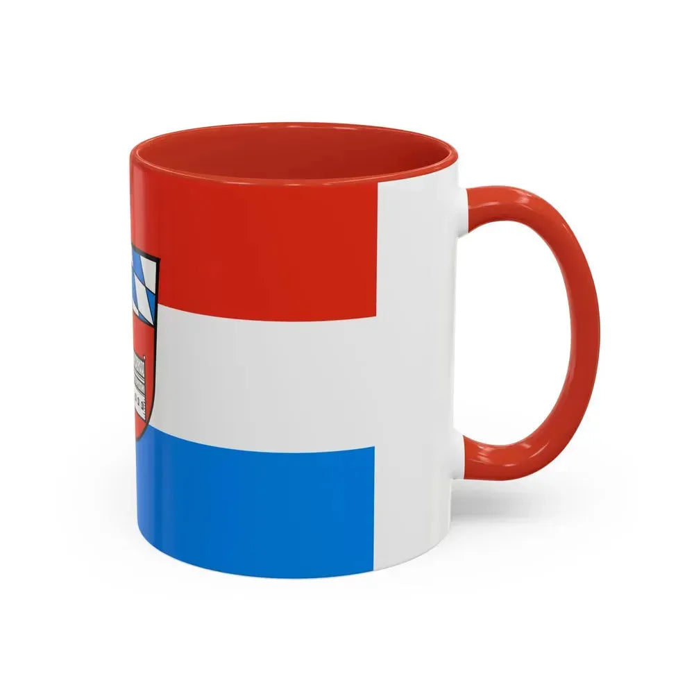 Flag of Cham Germany - Accent Coffee Mug - Go Mug Yourself