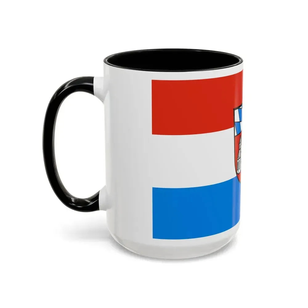 Flag of Cham Germany - Accent Coffee Mug - Go Mug Yourself