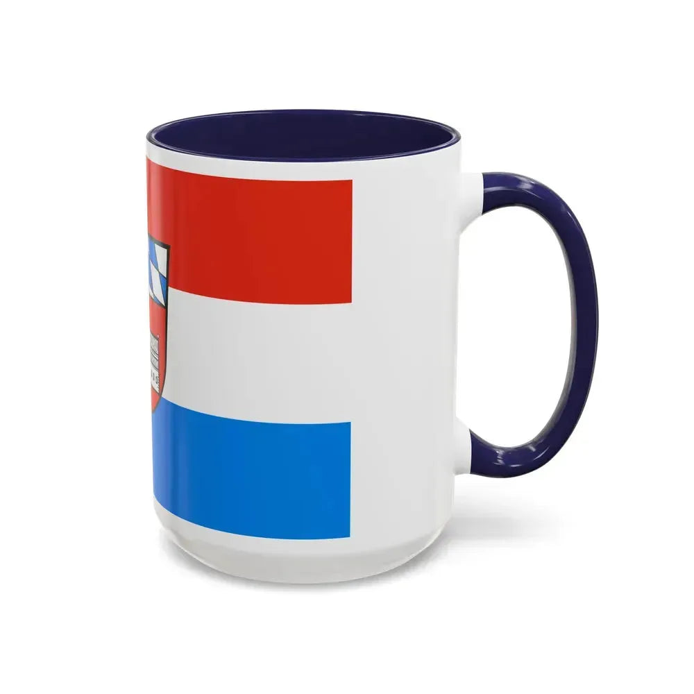 Flag of Cham Germany - Accent Coffee Mug - Go Mug Yourself