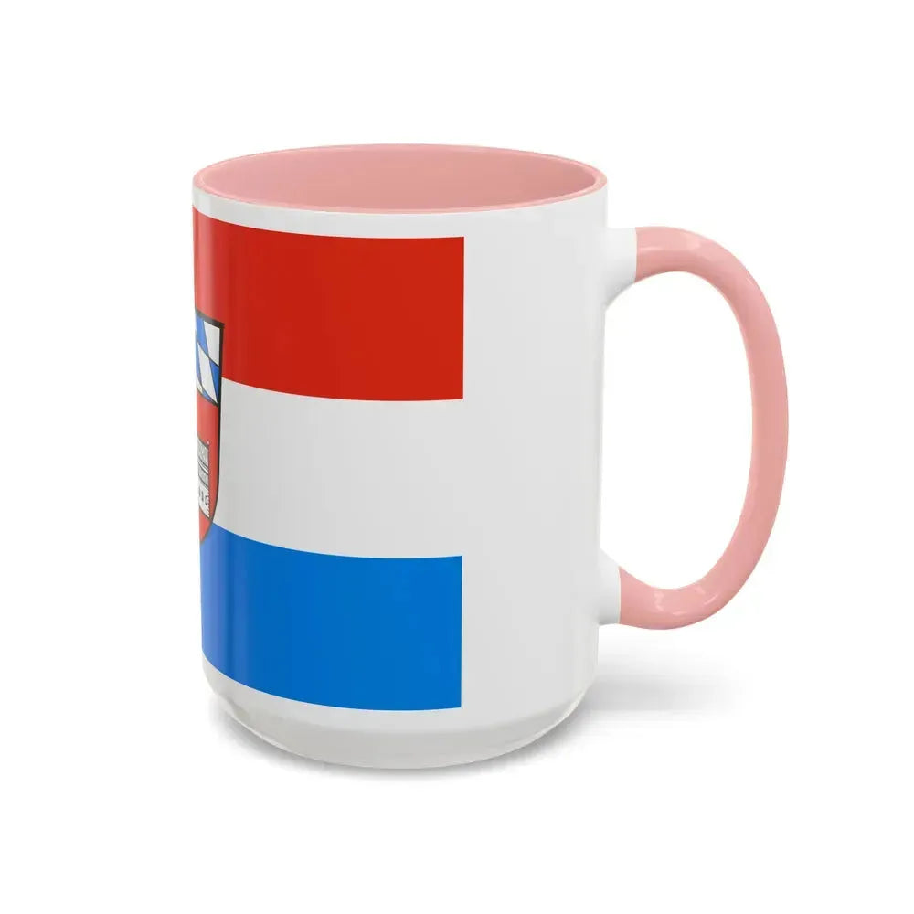 Flag of Cham Germany - Accent Coffee Mug - Go Mug Yourself