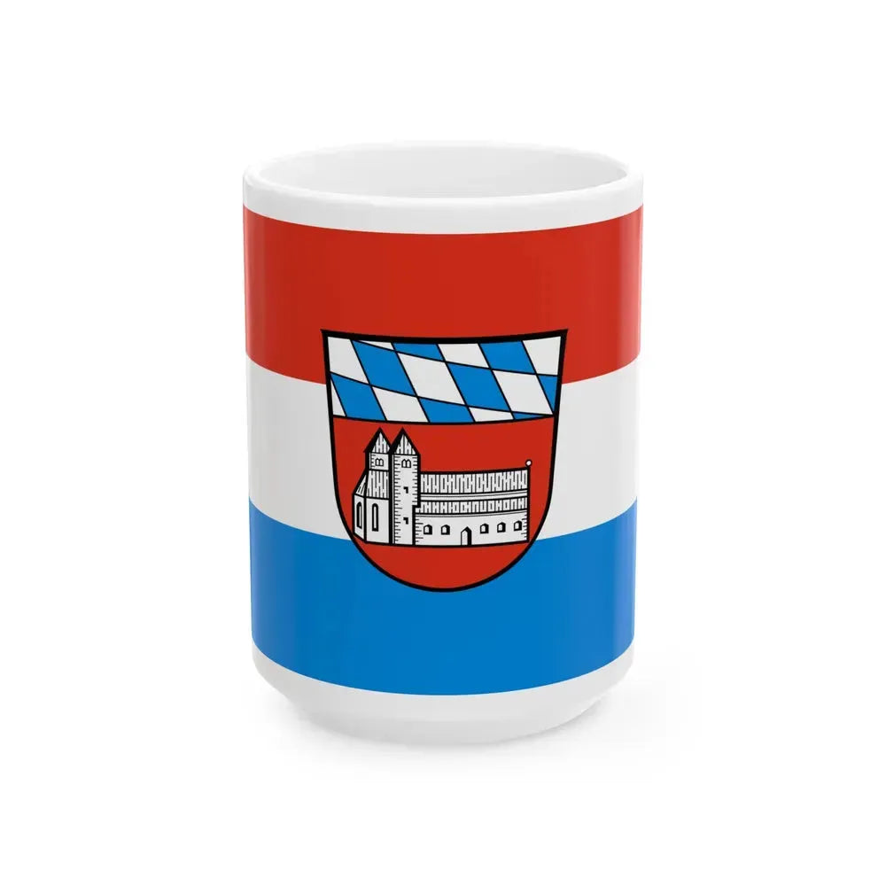 Flag of Cham Germany - White Coffee Mug 15oz - Go Mug Yourself
